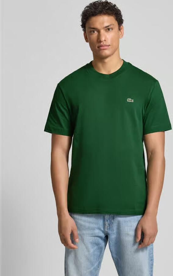 LACOSTE Heren Polo's & T-shirts Cotton T-shirt Donkergroen - Foto 15