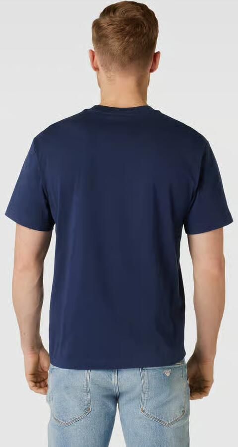 Lacoste Klassiek Katoenen Jersey T-Shirt (Navy Blauw) Blue Heren - Foto 15