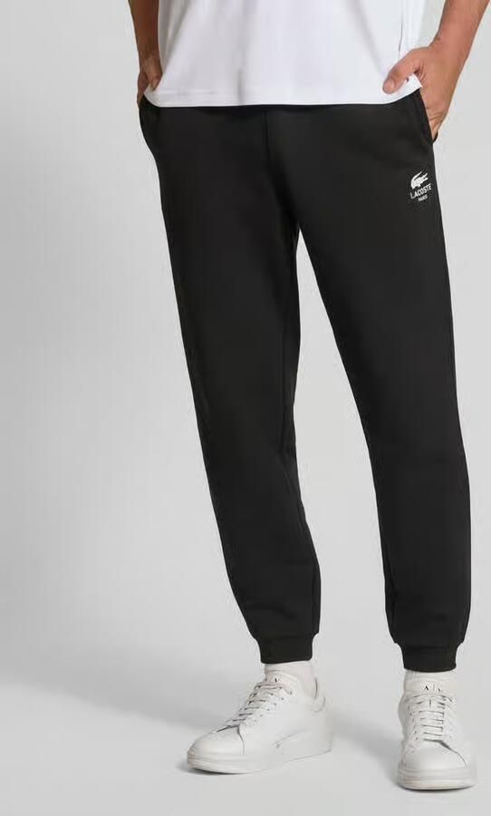 Lacoste Tapered sweatpants van puur katoen - Foto 2