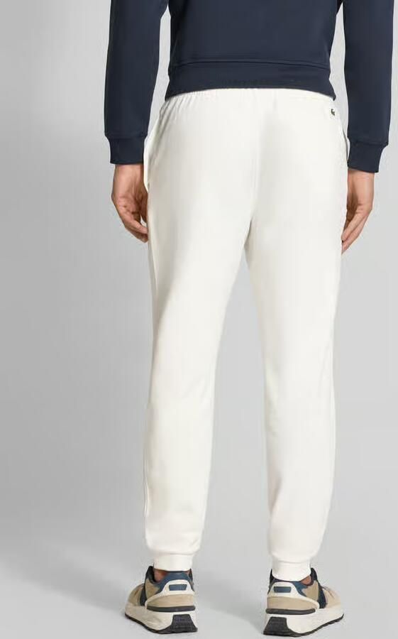 Lacoste Tapered fit sweatpants met labelprint model 'HERITAGE'