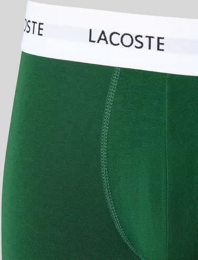 Lacoste Boxershort met elastische band in een set van 3 stuks