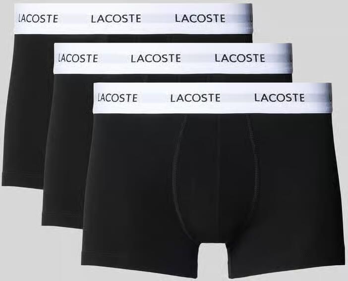 Lacoste Trunks in set van 3 van katoenmix - Foto 2