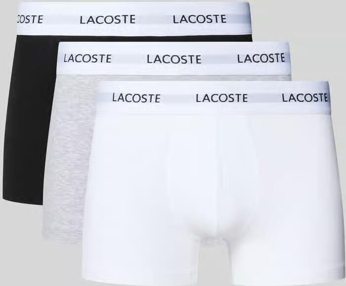 Lacoste Trunks met elastische band met logo in set van 3