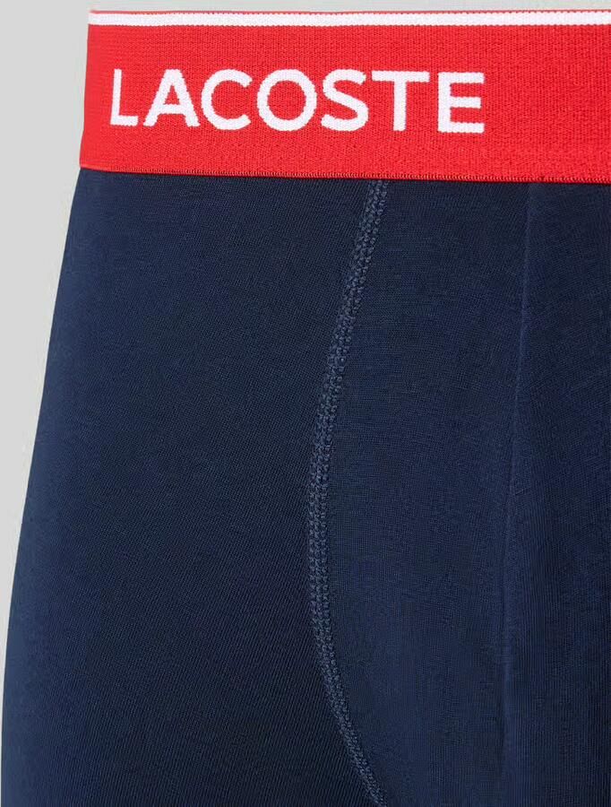 Lacoste Boxershort met elastische band met label in een set van 3 stuks
