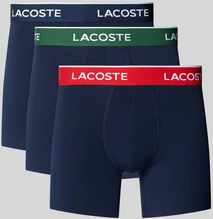 Lacoste Boxershort met elastische band met label in een set van 3 stuks - Foto 2