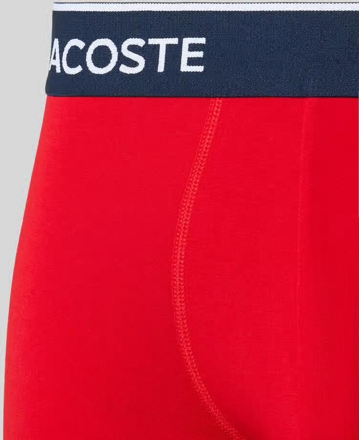 Lacoste Boxershort met elastische band met label in een set van 3 stuks