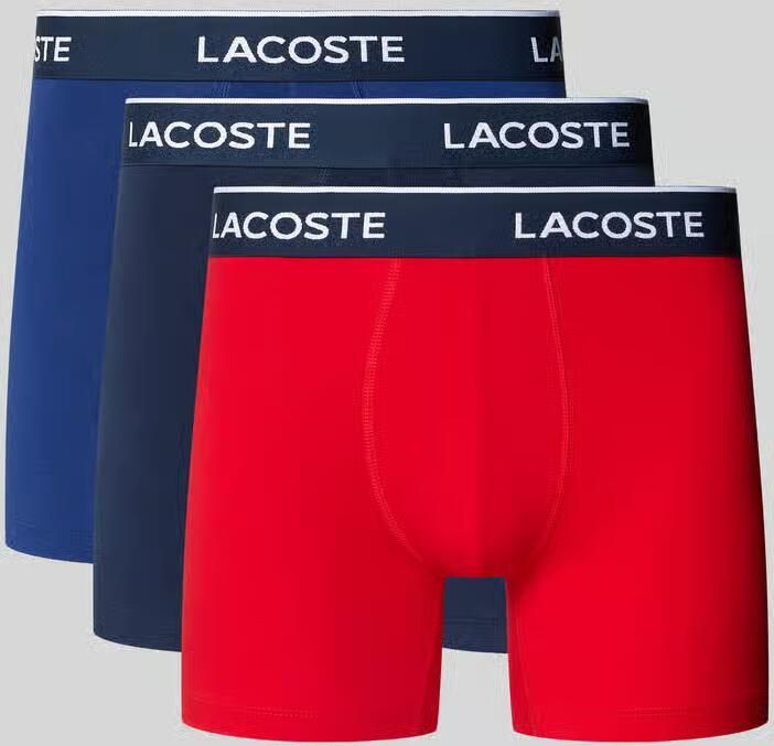 Lacoste Boxershort met elastische band met label in een set van 3 stuks - Foto 2