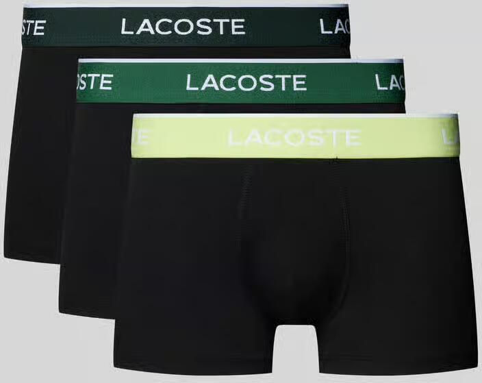 Lacoste Trunks van katoenmix in set van 3 - Foto 2