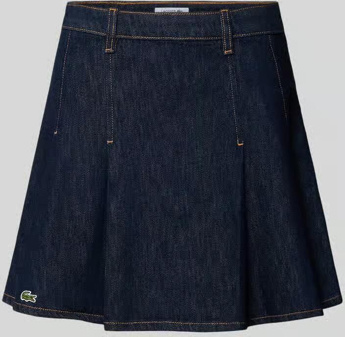 Lacoste Uitlopende jeansrok van puur katoen