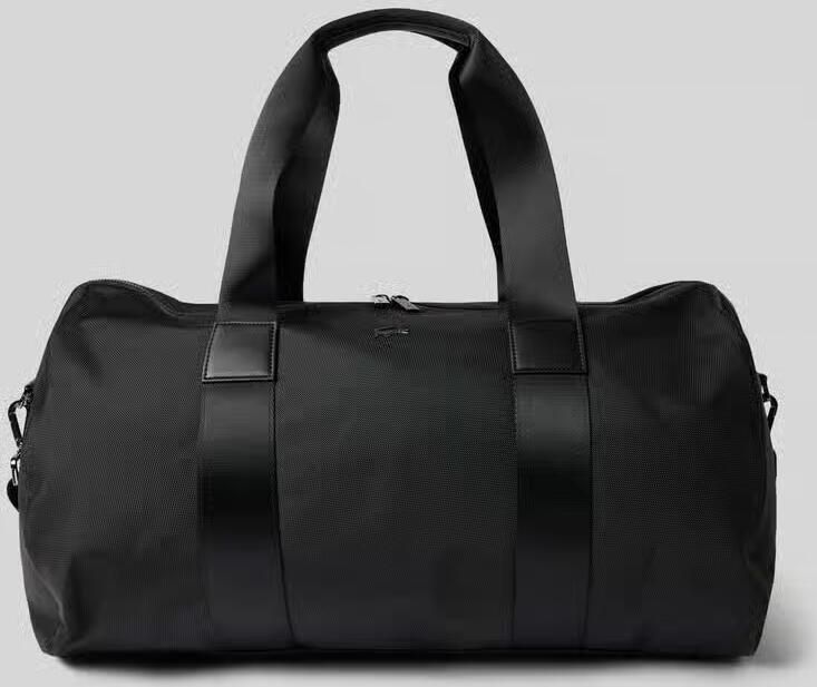 Lacoste Weekendtas met logo-applicatie van metaal model 'NEOCROC'