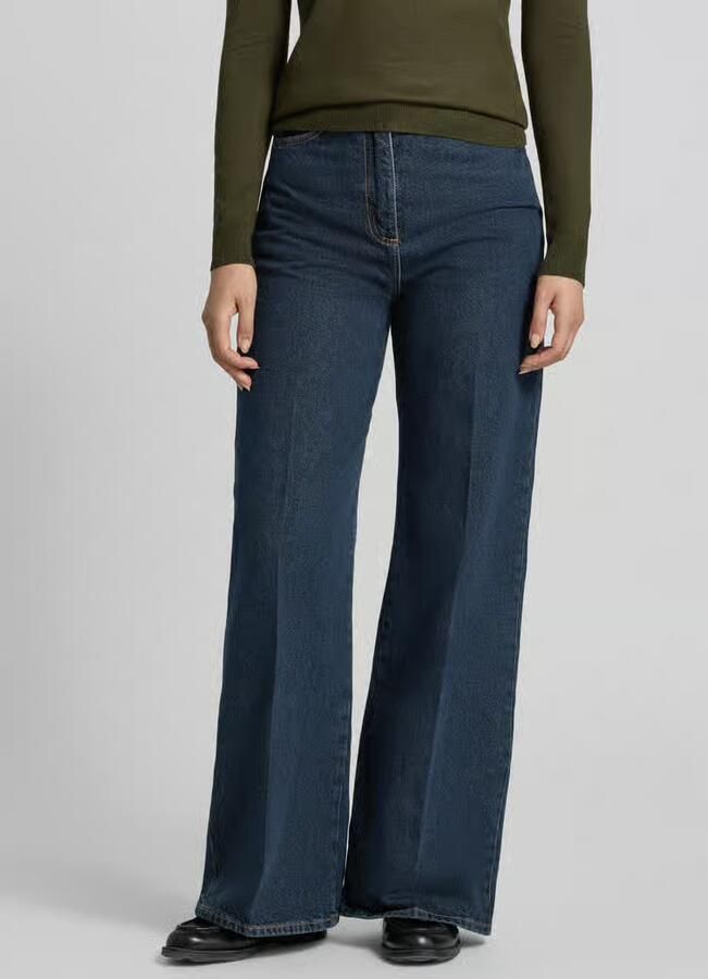 Lacoste wide fit jeans met logodetail - Foto 2