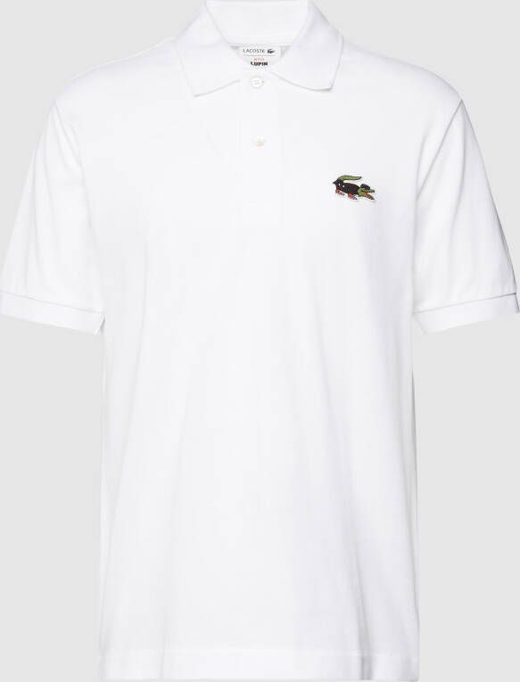 Lacoste Poloshirt met labelpatch van x Netflix