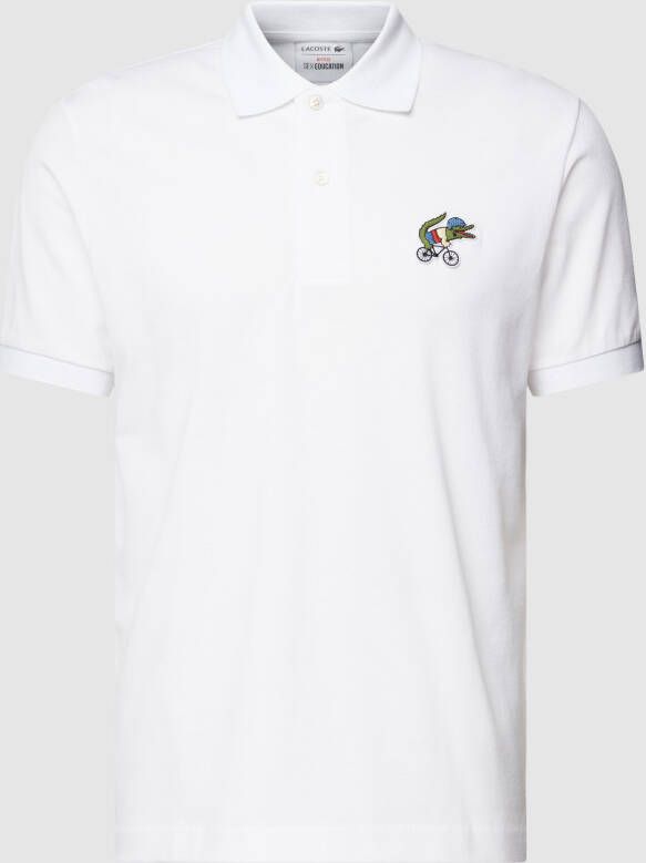 Lacoste Netflix Sex Education Wit Heren Polo Shirt Wit Heren