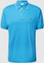 Lacoste Poloshirt 100% katoen model L1212 Van blauw - Thumbnail 1