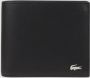 Lacoste Slanke Billfold Italiaans Leren Portemonnee Black Heren - Thumbnail 5