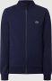 Lacoste Navyblauwe Katoenen Sweatshirt met Hoge Kraag en Ritssluiting Blauw Heren - Thumbnail 1