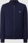 Lacoste Navyblauwe Katoenen Sweatshirt met Hoge Kraag en Ritssluiting Blauw Heren - Thumbnail 2