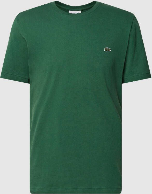 Lacoste Verts Korte Mouw Katoenen T-Shirt Green Heren