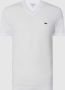 Lacoste Heren V-Hals T-Shirt Th2036 White Heren - Thumbnail 3