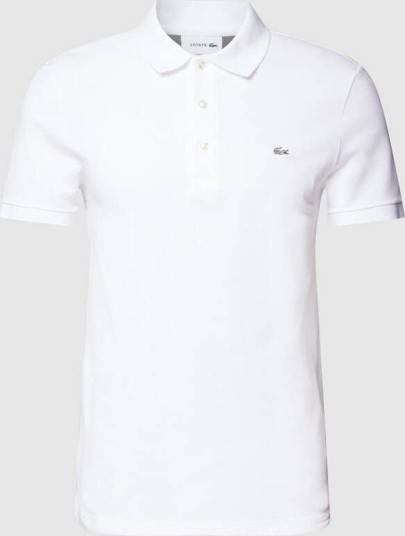 Lacoste Slim fit poloshirt met labelpatch