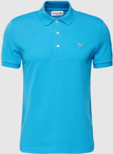 Lacoste Slim fit poloshirt met labelpatch