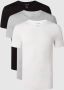 Lacoste Slim fit T-shirt van katoen in set van 3 stuks - Thumbnail 3