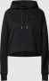 Lacoste Dames Hoodie met Verstelbare Capuchon en Duimgaten Zwart Dames - Thumbnail 1