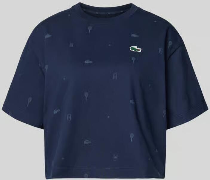 Lacoste Sport Oversized T-shirt van Katoenmix