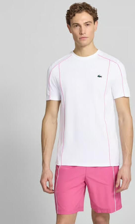 Lacoste Sport regular fit sport T-shirt met uv-bescherming 50+ - Foto 3