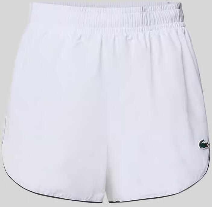 Lacoste Sport regular fit sportshorts met elastische band - Foto 3