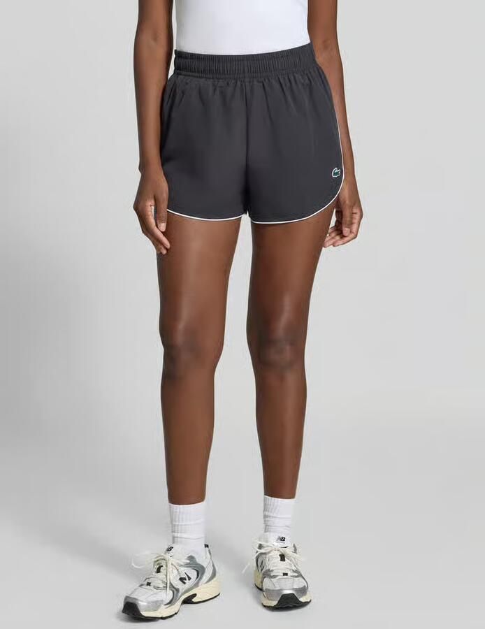 Lacoste Sport regular fit sportshorts met elastische band - Foto 2
