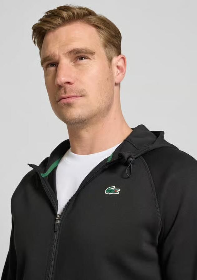 Lacoste Sport Regular fit Sweatjack met Katoen-Anteil