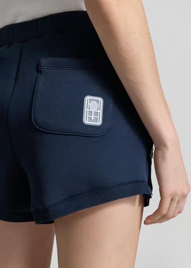 Lacoste Sport regular fit sweatshorts met logo-applicatie