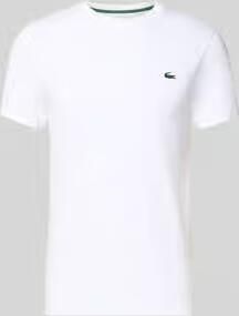 Lacoste Sport Regular Fit T-shirt van katoenmix