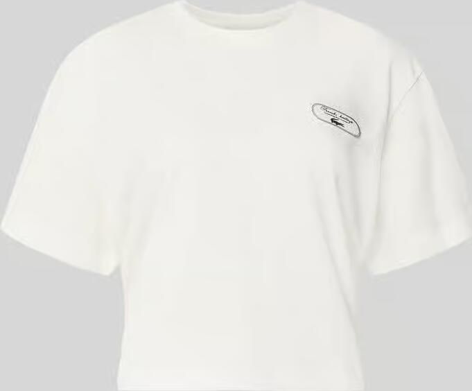 Lacoste Sport Regular fit t-shirt van katoenmix
