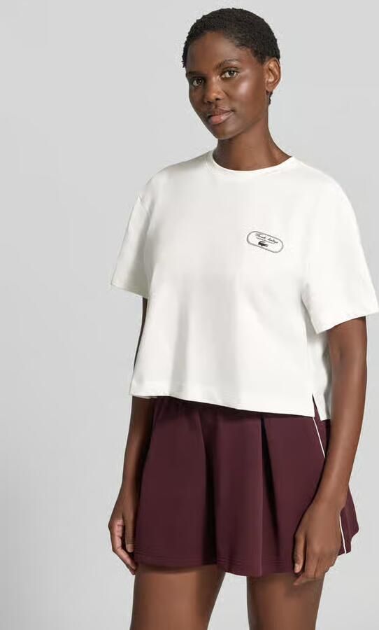Lacoste Sport Regular fit t-shirt van katoenmix - Foto 3