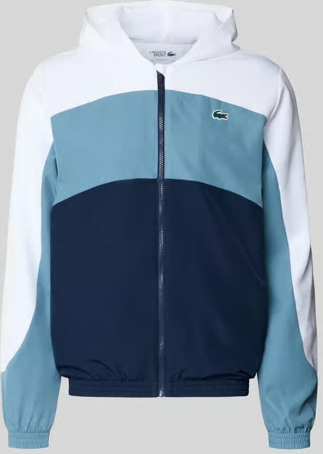 Lacoste Sport Regular fit trainingsjack met logopatch