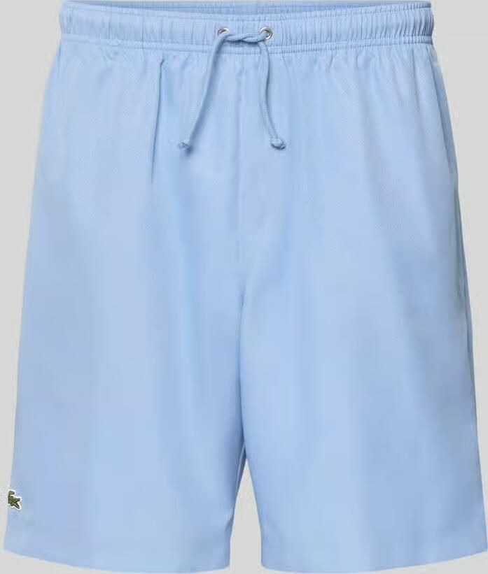 Lacoste Sport Relaxed fit korte sportbroek met logostitching