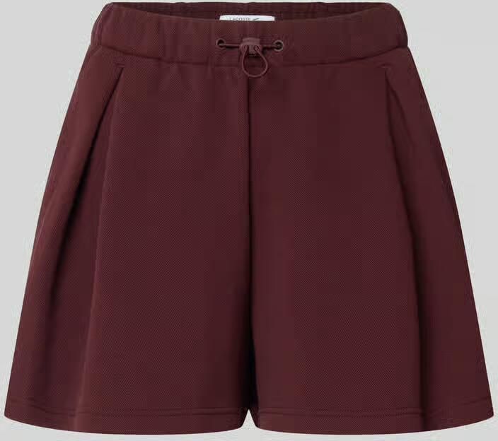 Lacoste Sport relaxed fit short uit katoenmix