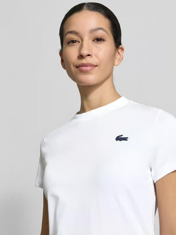 Lacoste Sport Slim Fit T-shirt van katoenmix