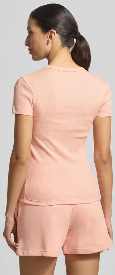 Lacoste T-shirt Korte Mouw Slim Fit Ribbed Cotton T-shirt - Foto 4