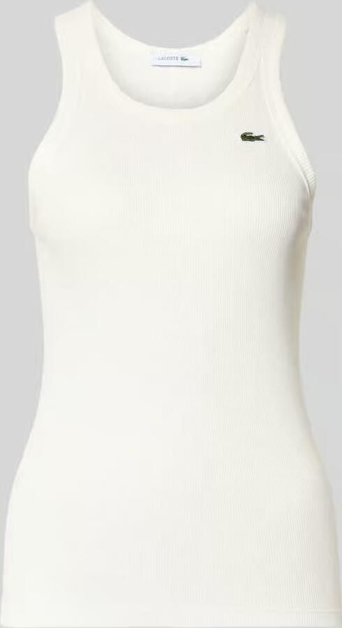 Lacoste T-shirt Geribde top elastisch slim fit premium kwaliteit Staple Piece - Foto 3