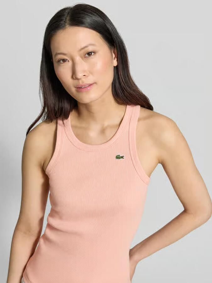 Lacoste Sport Slim fit Tank Top van puur katoen
