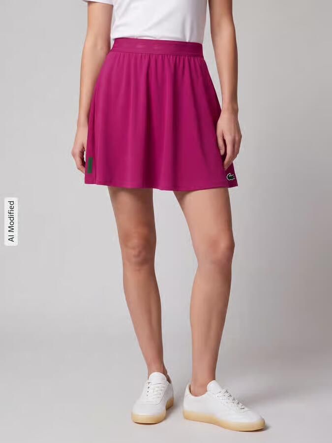 Lacoste Sport Uitlopende sport-rok met logodetail - Foto 3