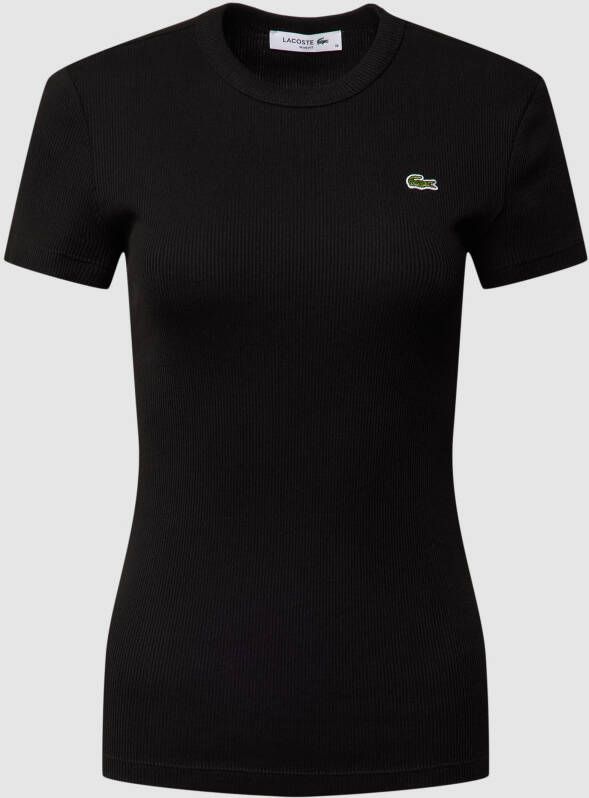 Lacoste Biologisch Katoenen Moderne T-shirt Black Dames