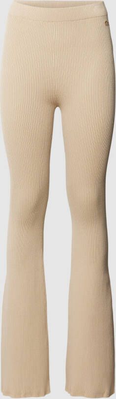 Lacoste Stoffen broek in riblook