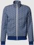 Lacoste Sweater met monogrampatroon Blauw - Thumbnail 1