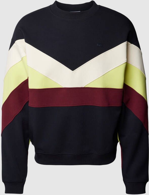 Lacoste Ruimvallende Dubbelzijdige Sweatshirt met Kleurblok Ontwerp Multicolor Heren