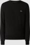Lacoste Zwarte Heren Sweatshirt met Geribbelde Zoom en Manchetten Black Heren - Thumbnail 2