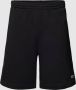 Lacoste Zwarte Katoenen Sweatshorts Krokodil Geborduurd Black Heren - Thumbnail 2